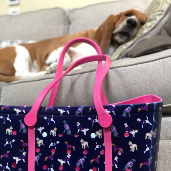 🚫Currently:SOLD·OUT ·𝗫𝗟· DOG PRINT Beach-Tote - Picture 2 of 7